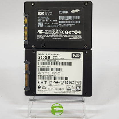 Bundle Of WD Blue Samsung 850 EVO 250GB 2.5" SATA III 6Gbps SSD 