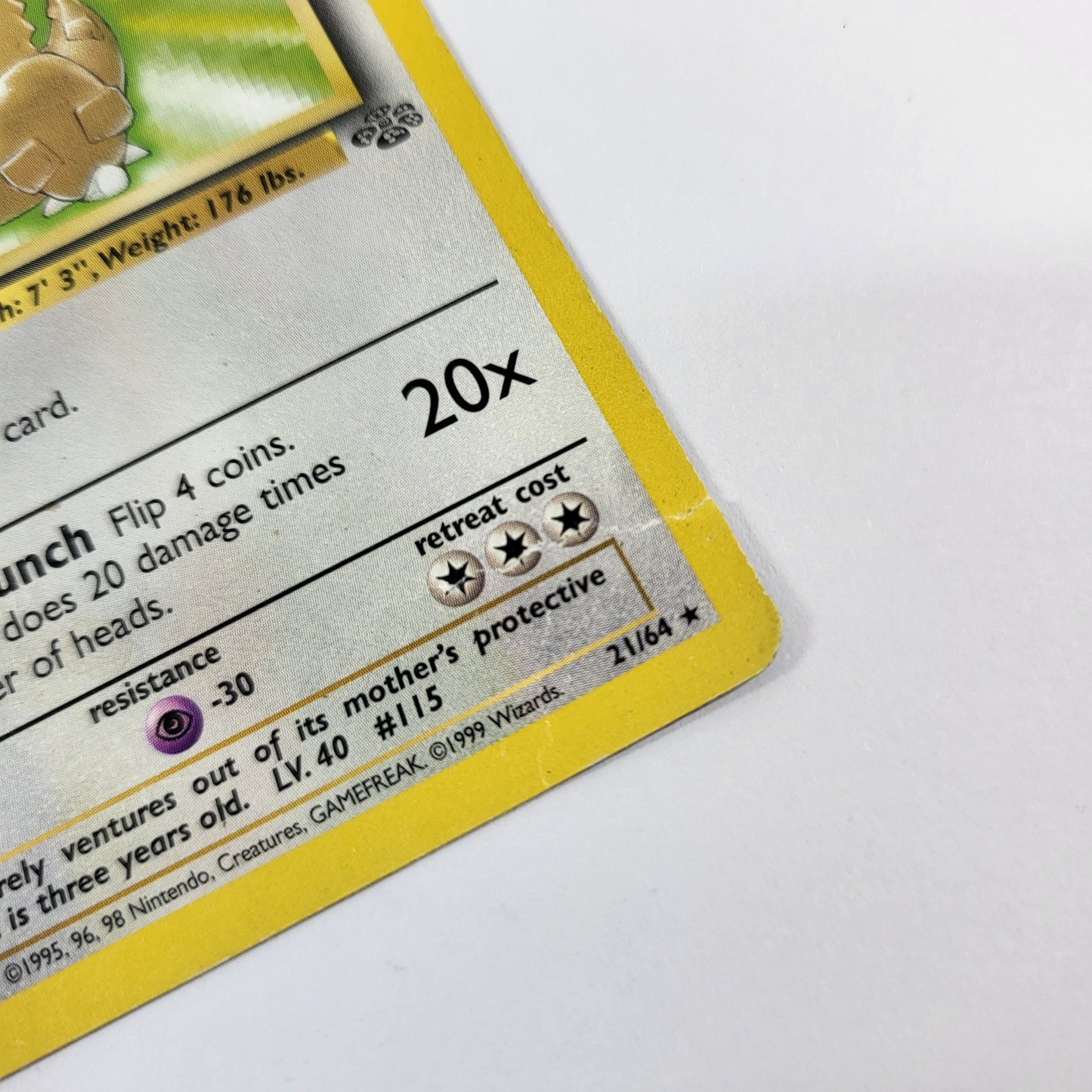 Pokémon TCG Jungle Kangaskhan 21/64 Regular English 1st Edition