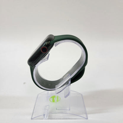 Factory Unlocked Apple Watch Series 7 41MM Green Aluminum Green Sport Band