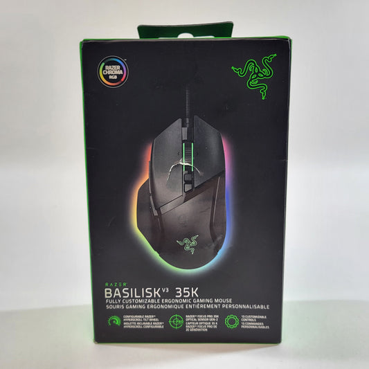 New Razer Basilisk v3 35K Wired Gaming Mouse RZ01-5230100-R3U1
