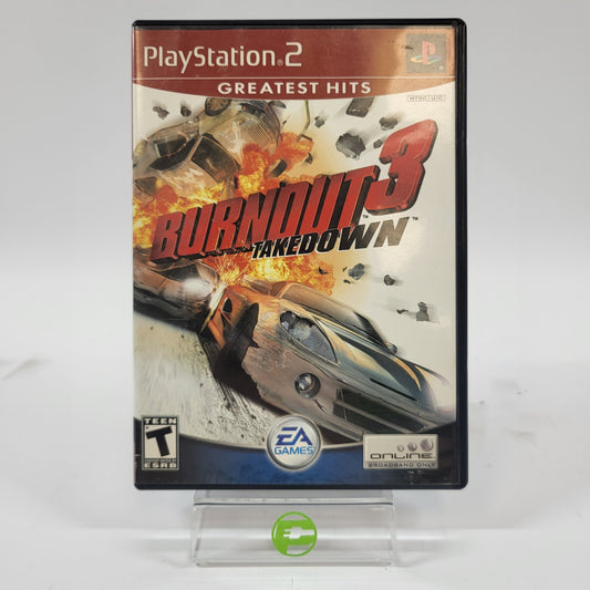 Burnout 3 Takedown [Greatest Hits] (Sony PlayStation 2 PS2, 2004)