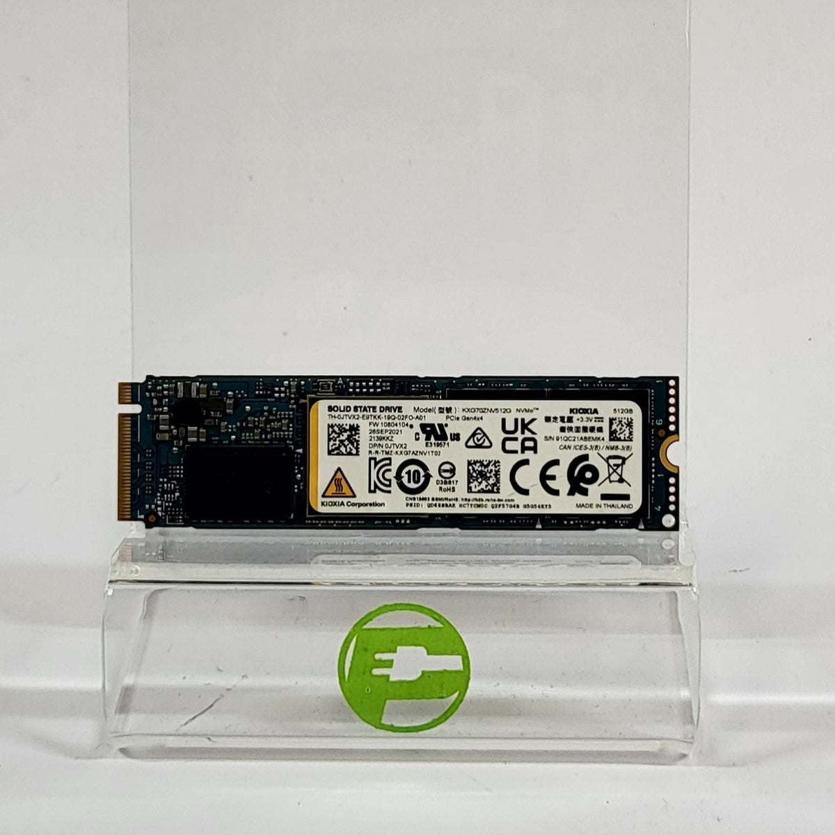 KIOXIA 2280mm 512GB M.2 NVMe Gen 4.0 x 4 SSD KXG70ZNV512G