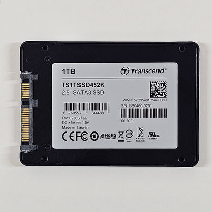 Transcend 2.5" SSD452 1TB SATA III 6Gbps SSD TS1TSSD452K
