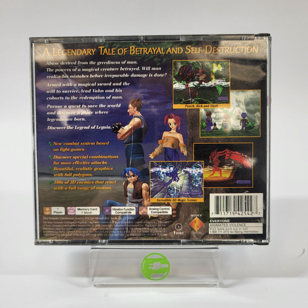 Legend of Legaia (Sony PlayStation 1 PS1, 1999)