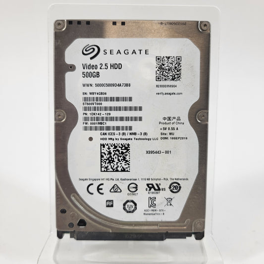 Seagate 2.5" Video 2.5 HDD 500GB SATA 6Gb/s HDD ST500VT000