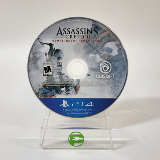 Assassin's Creed III Remastered (Sony PlayStation 4 PS4, 2019) Disc Only