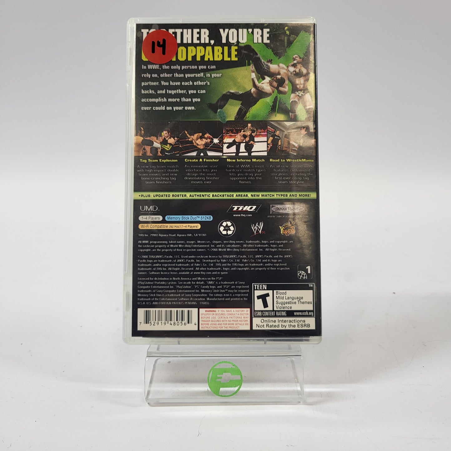 WWE Smackdown vs. Raw 2009 (Sony PlayStation Portable PSP, 2008)