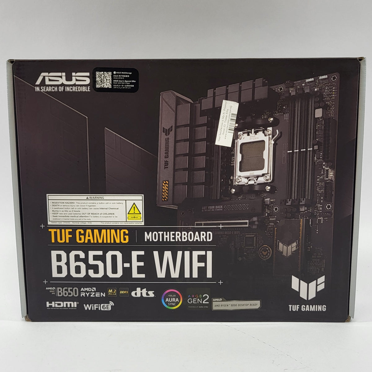 Asus TUF GAMING B650-E WIFI AM5 ATX AMD DDR5 Motherboard