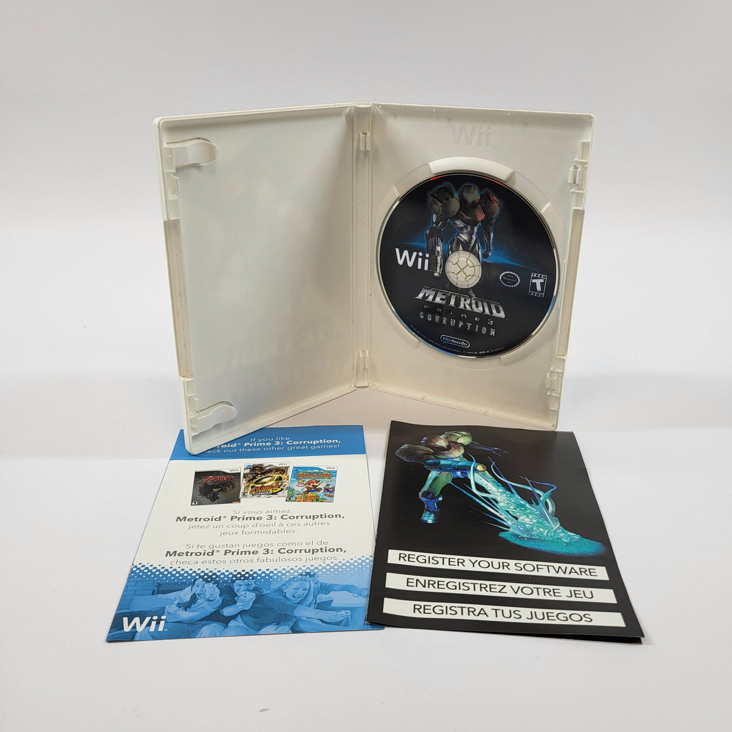 Metroid Prime 3 Corruption (Nintendo Wii, 2007)