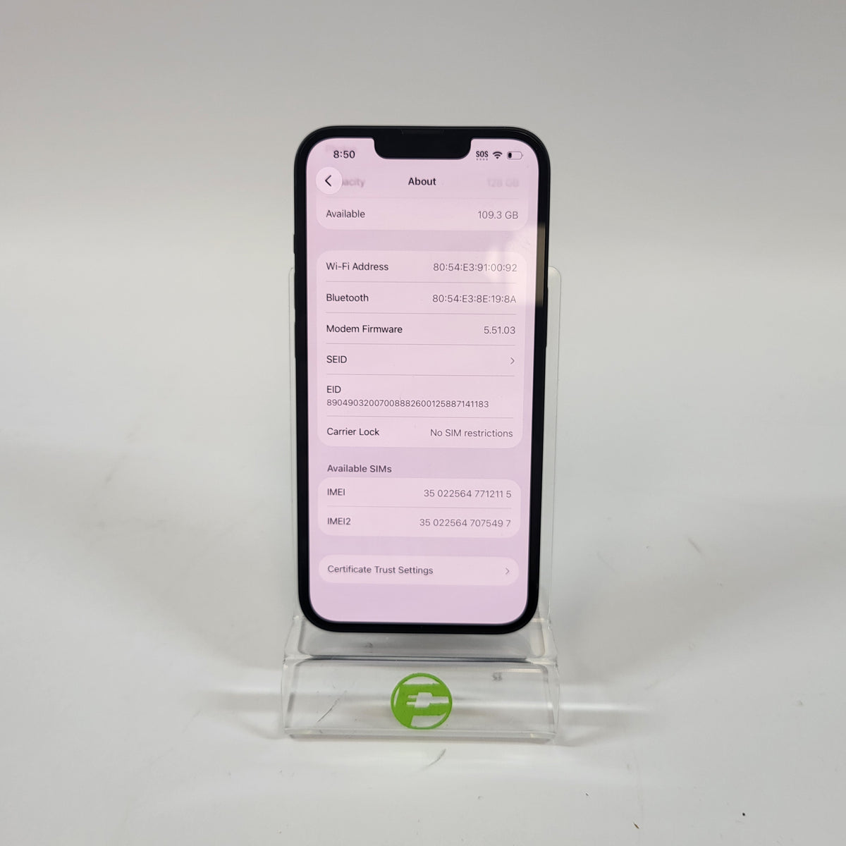 Factory Unlocked Apple iPhone 13 128GB Midnight ML933LL/A