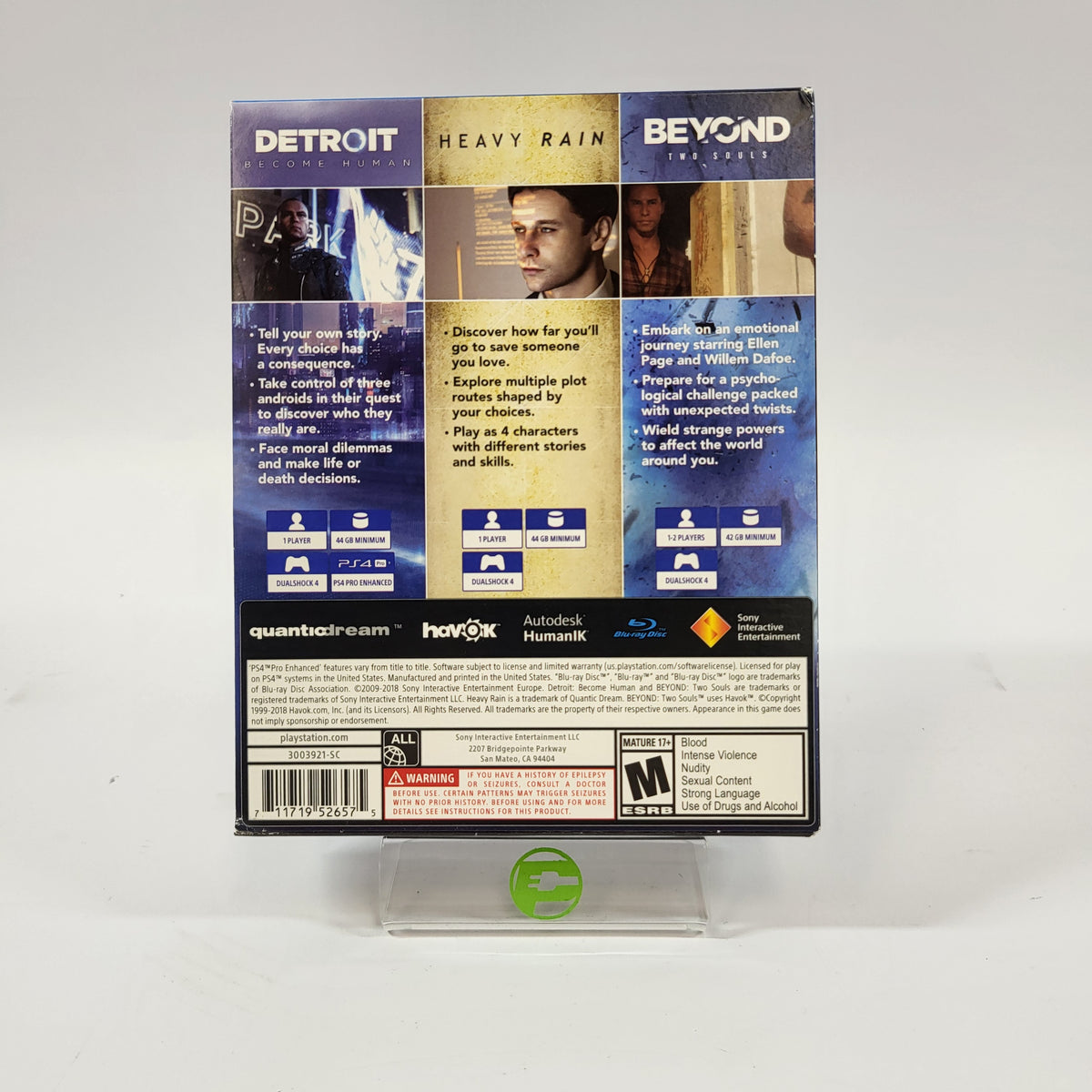 Quantic Dream Collection (Sony PlayStation 4 PS4, 2018)