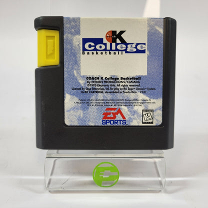 Coach K College Basketball (Sega Genesis, 1995)