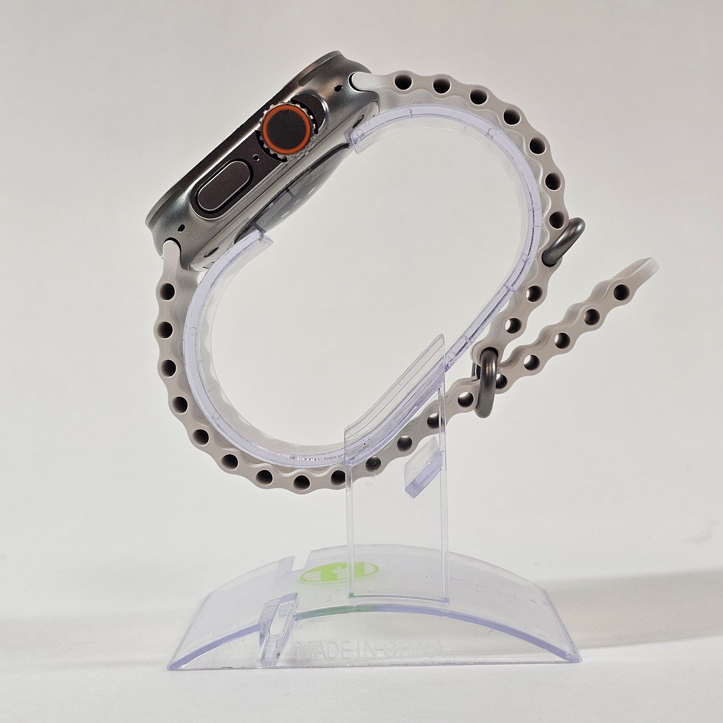 Unlocked Apple Watch Ultra 49MM Natural Titanium White Ocean Band MNH83LL/A