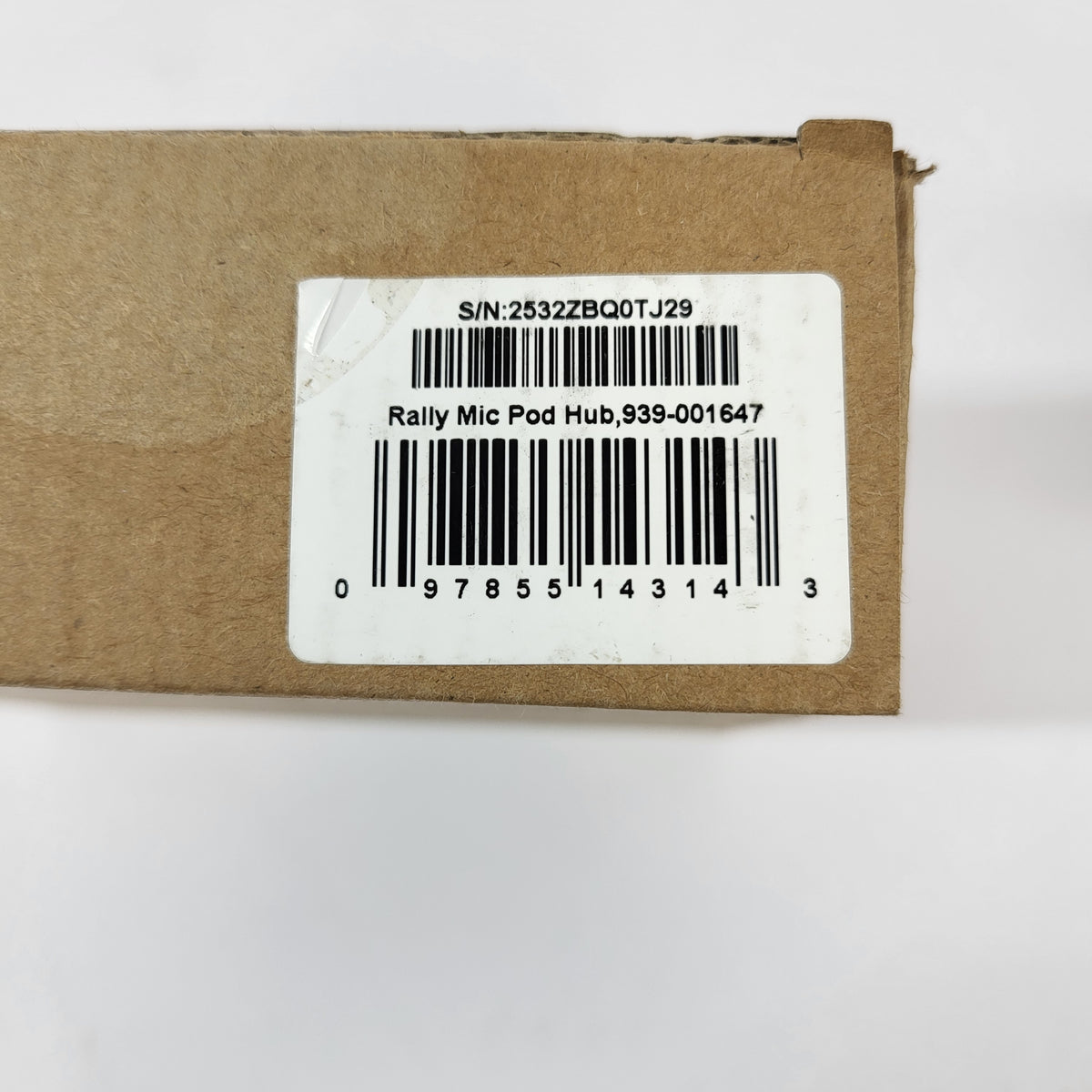 Logitech Rally Mic Pod Hub Video Conference Accessory 839-000541 Open Box