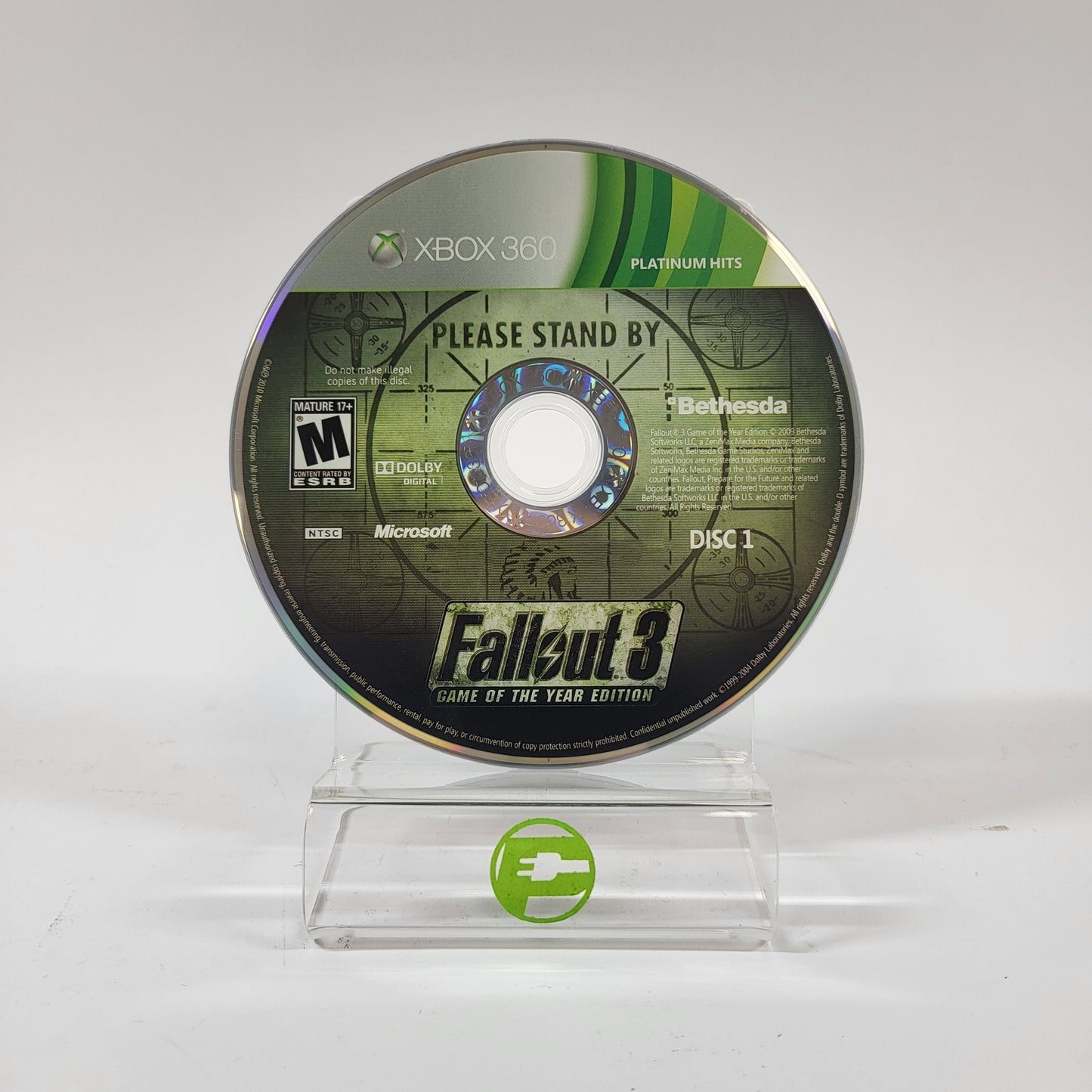Fallout 3 [Game of the Year Platinum Hits] (Microsoft Xbox One, 2009)