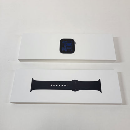 New Unlocked Apple Watch SE 3 44MM Midnight Aluminum Black Sport Band MEPJ4LW/A
