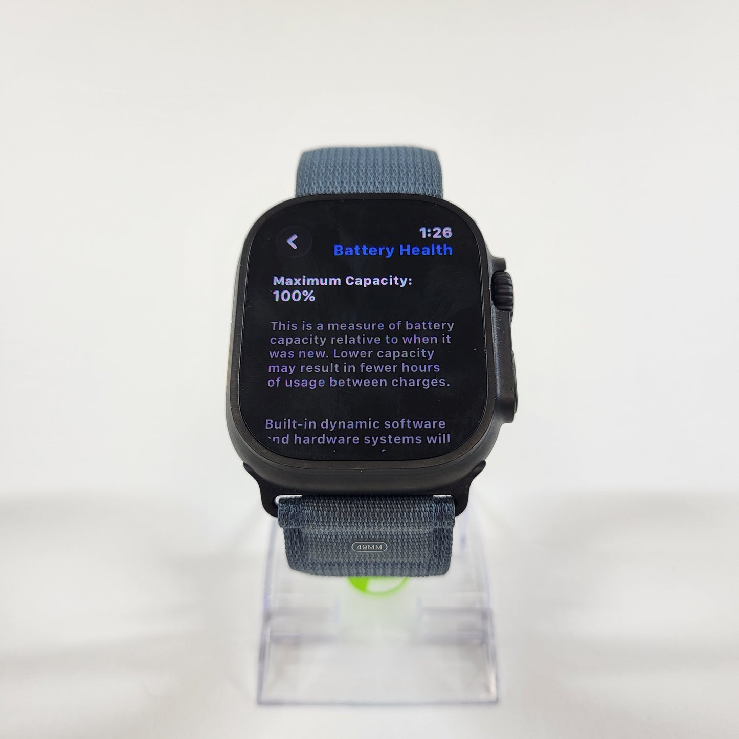 Factory Unlocked Apple Watch Ultra 3 49MM Black Light Blue Alpine Loop MF254LW/A