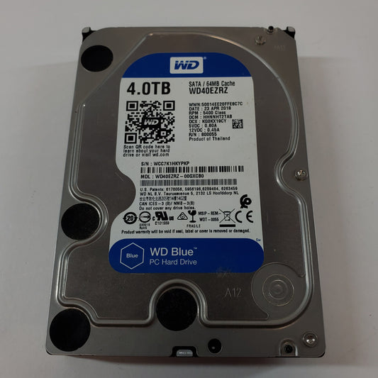 Western Digital 3.5" Blue 4TB SATA III 6Gbps HDD WD40EZRZ