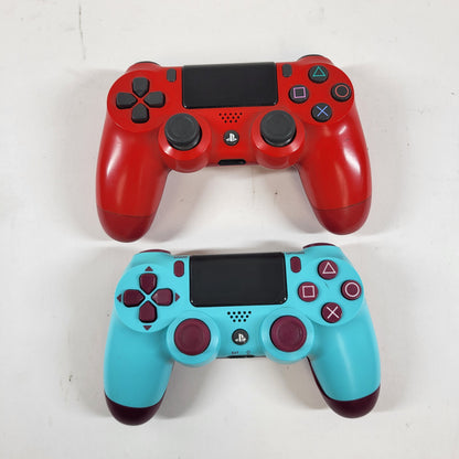 Broken Lot of 2 Sony PlayStation 4 PS4 Wireless Controllers Stick Drift